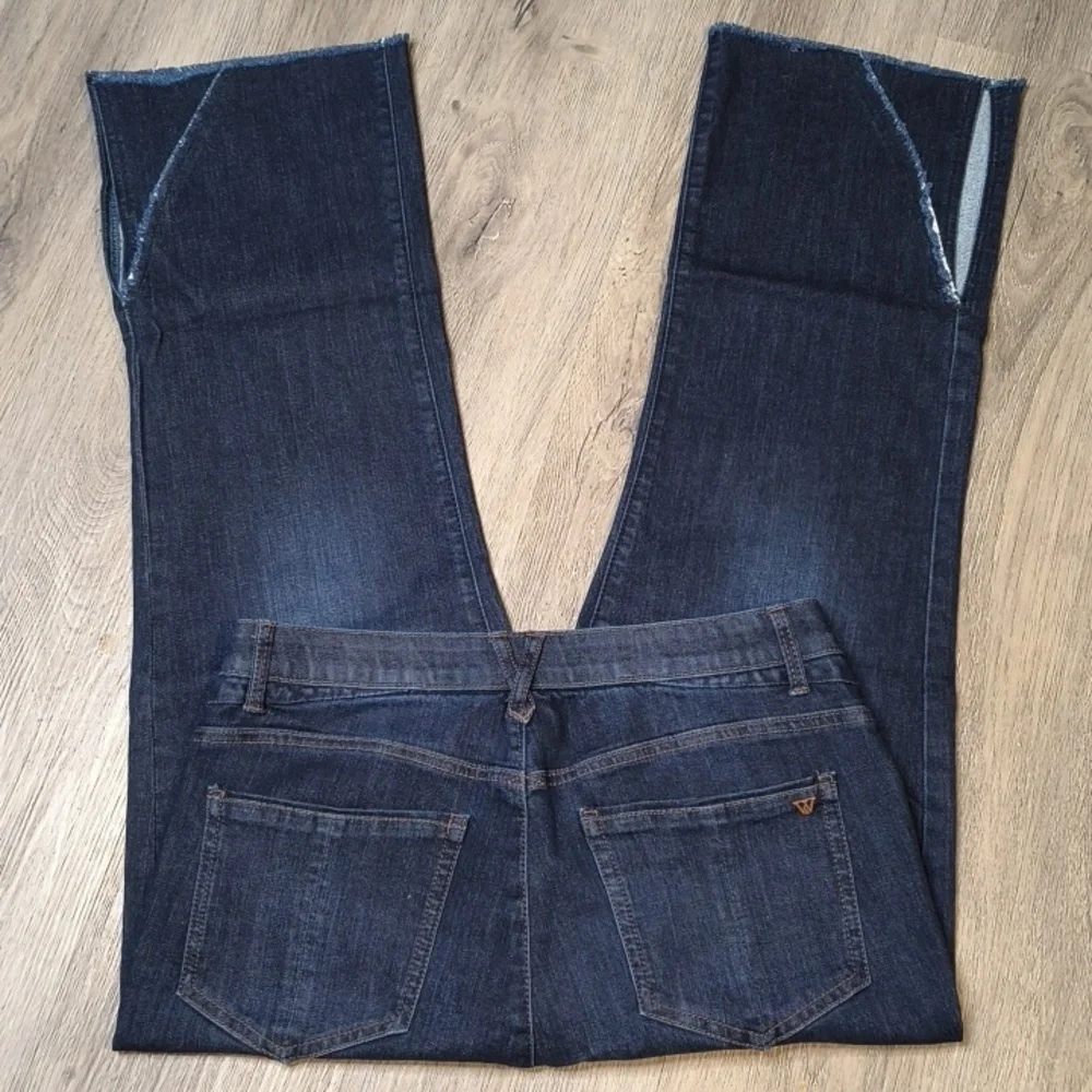 Wide Leg Bootcut w/ 27" Inseam ✨ Stretch Waist Wit & Wisdom Size 10 sac303 - Picture 2 of 5
